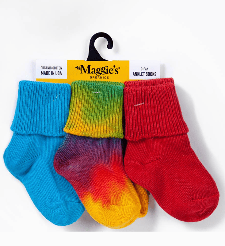 Organic Baby SocksTie Dye - set of 3