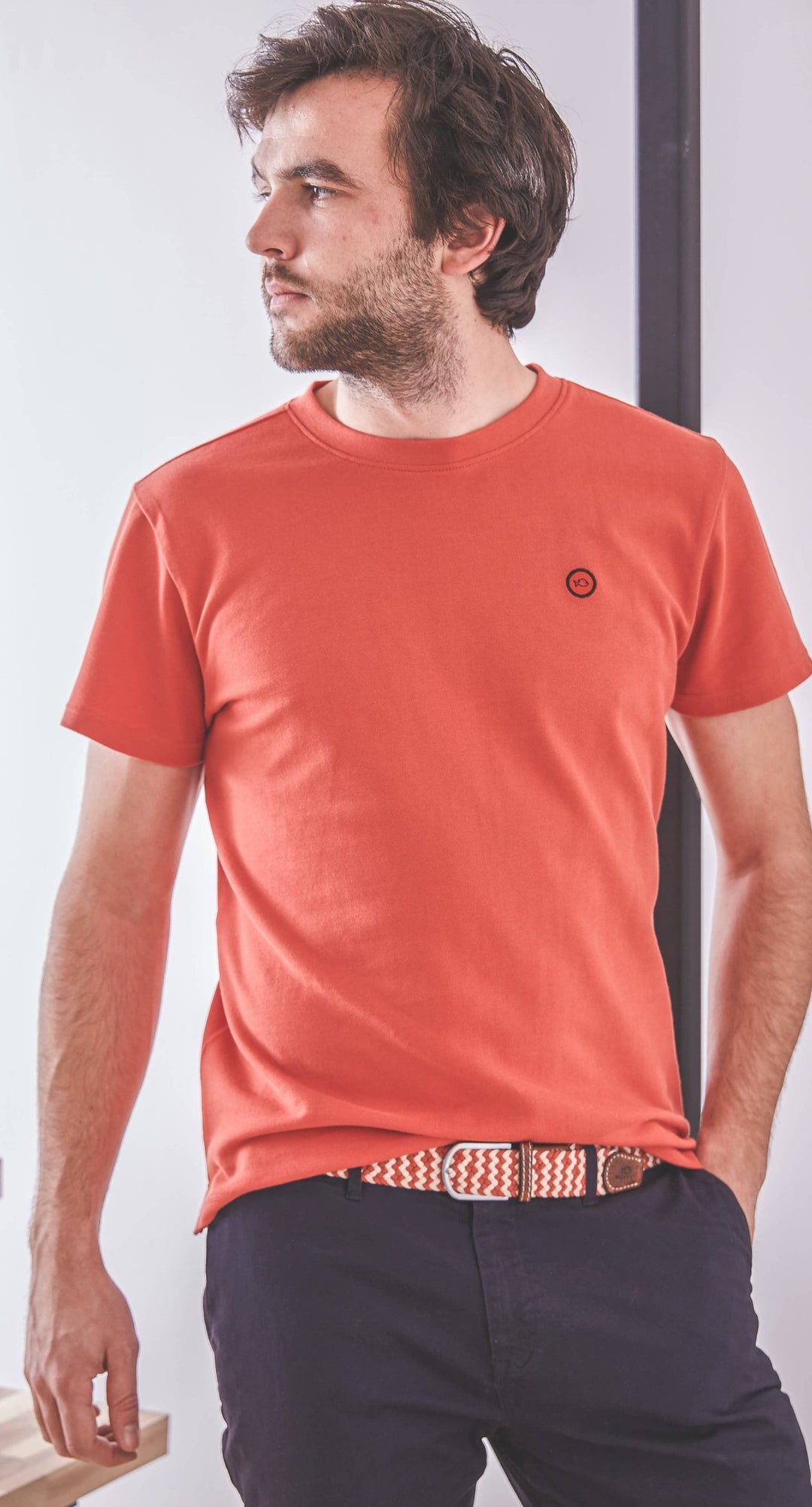 Billybelt Men's Short Sleeve Top Men's Organic Cotton Knitted T-shirt