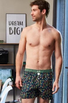 Billybelt Men's Underwear Men's Organic Cotton Boxers - Flores (S, M, L, XL, XXL)