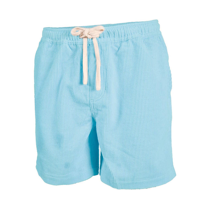 BILLYBELT Velvet Shorts Beach Horizon — Sky Blue: M