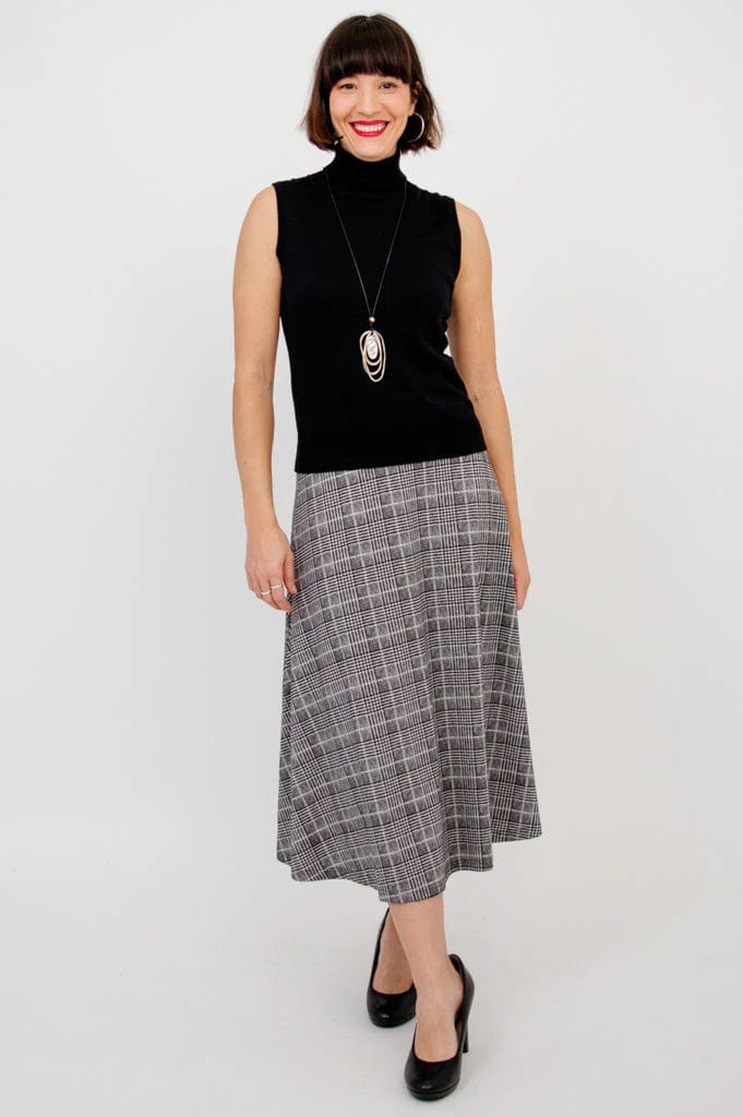 Blue Sky Women&#39;s Skirt Long Plaid Skirt - Gillian