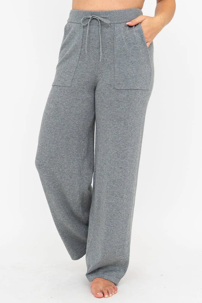 Blue Sky Women&#39;s Sleeveless Top Grey / S Cotton Lounge Pants- Polita