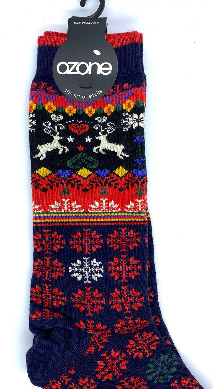 Scandinavian Style Cotton Socks - Navy - Natural Clothing Company