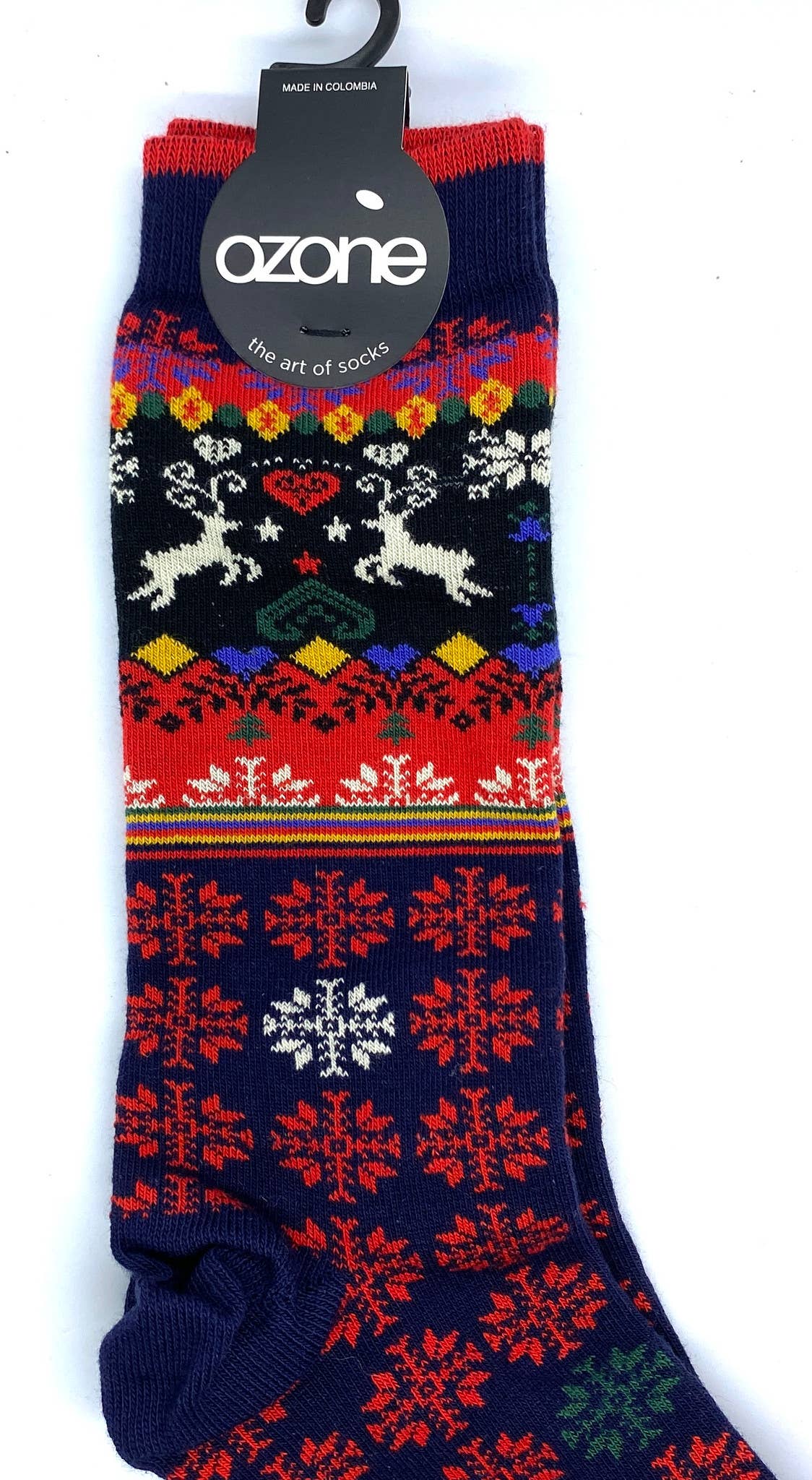 Holiday Cotton Socks - Navy