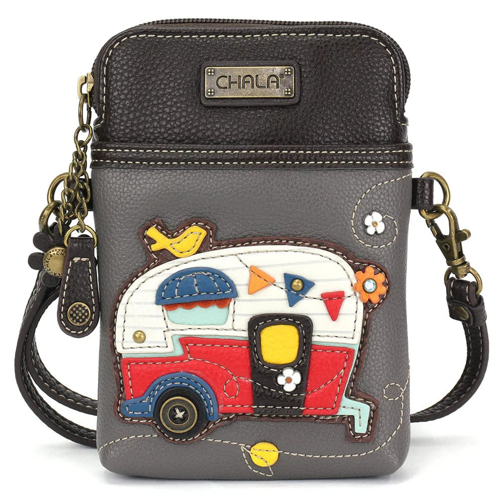 Chala Purse Camper Vegan Leather Phone Purse - Cross Body Vertical