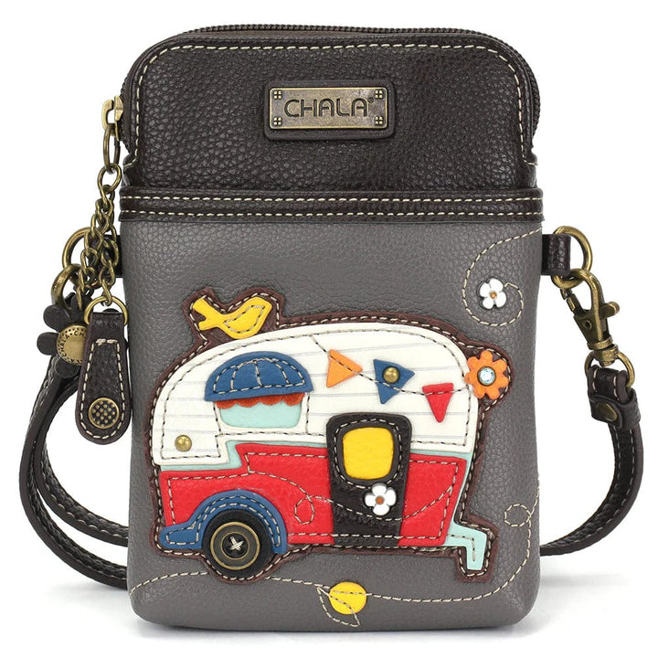 Chala Purse Camper Vegan Leather Phone Purse - Cross Body Vertical