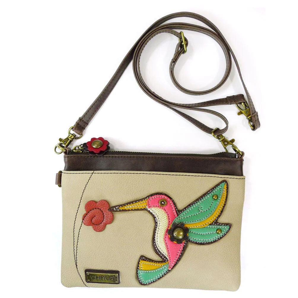 Chala Purse Hummingbird Vegan Leather Purse - Cross Body Horizontal