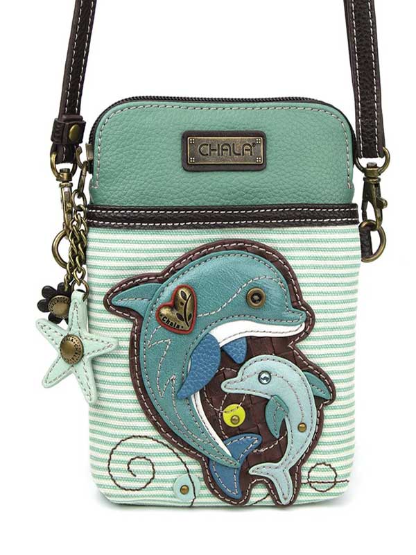 Vegan Cross Body Phone Purse (vertical) - Animals - Natural Clothing Company