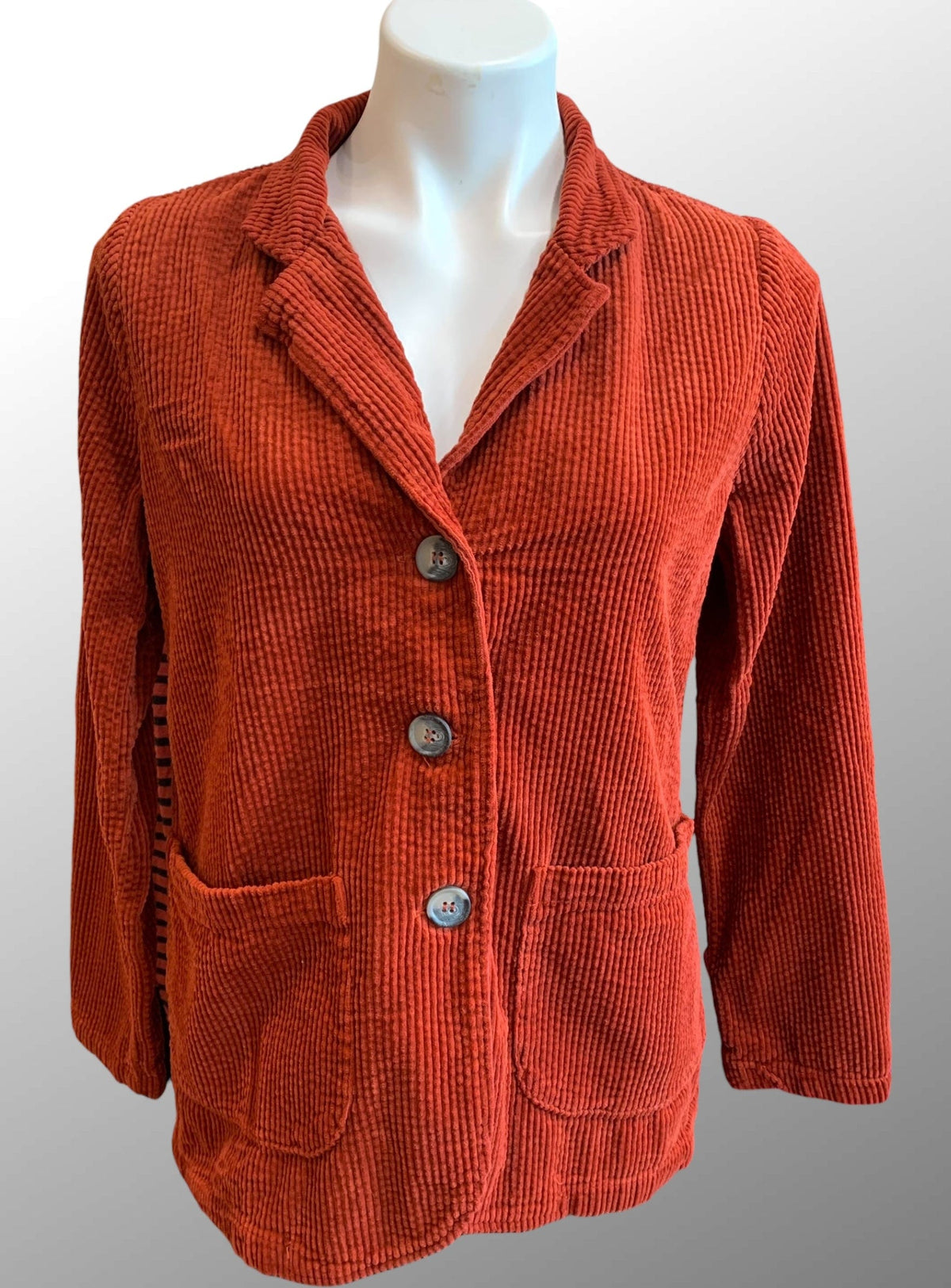 Cutloose 24 Women&#39;s Jacket Cognac / S Lux Corduroy Pocket Blazer