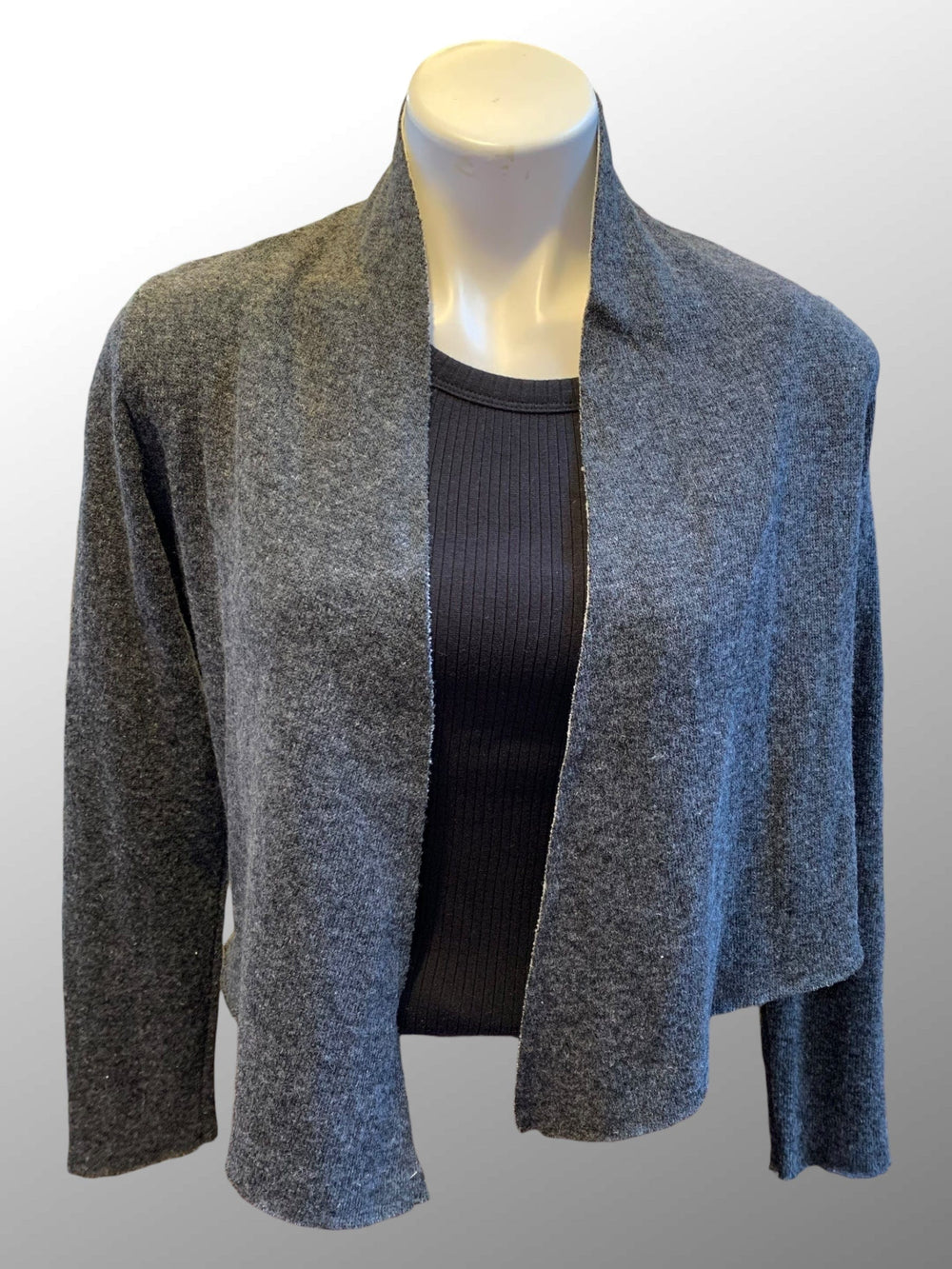 Cutloose 24 Women's Long Sleeve Top Pavement / S Cropped Wool Cardigan