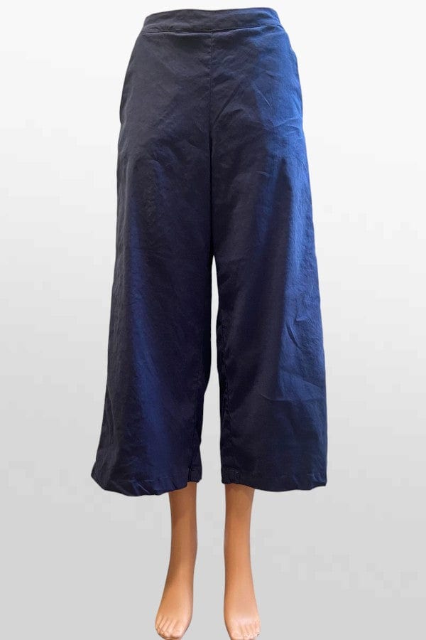 Cutloose 24 Women's Pants Night Sky / XS Linen Blend Crop Wide Leg Pants