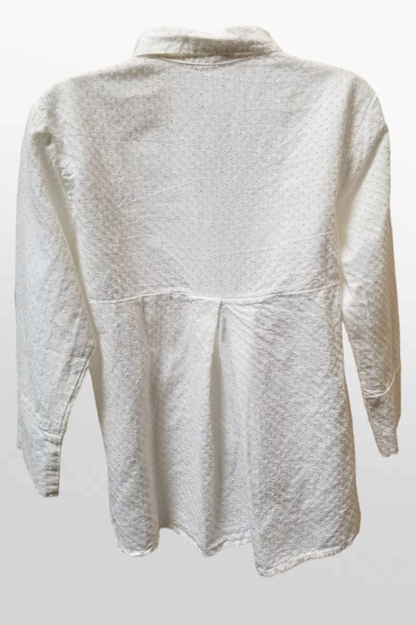Cutloose 24 Women&#39;s Short Sleeve Top Crop Easy Shirt- Pinhole