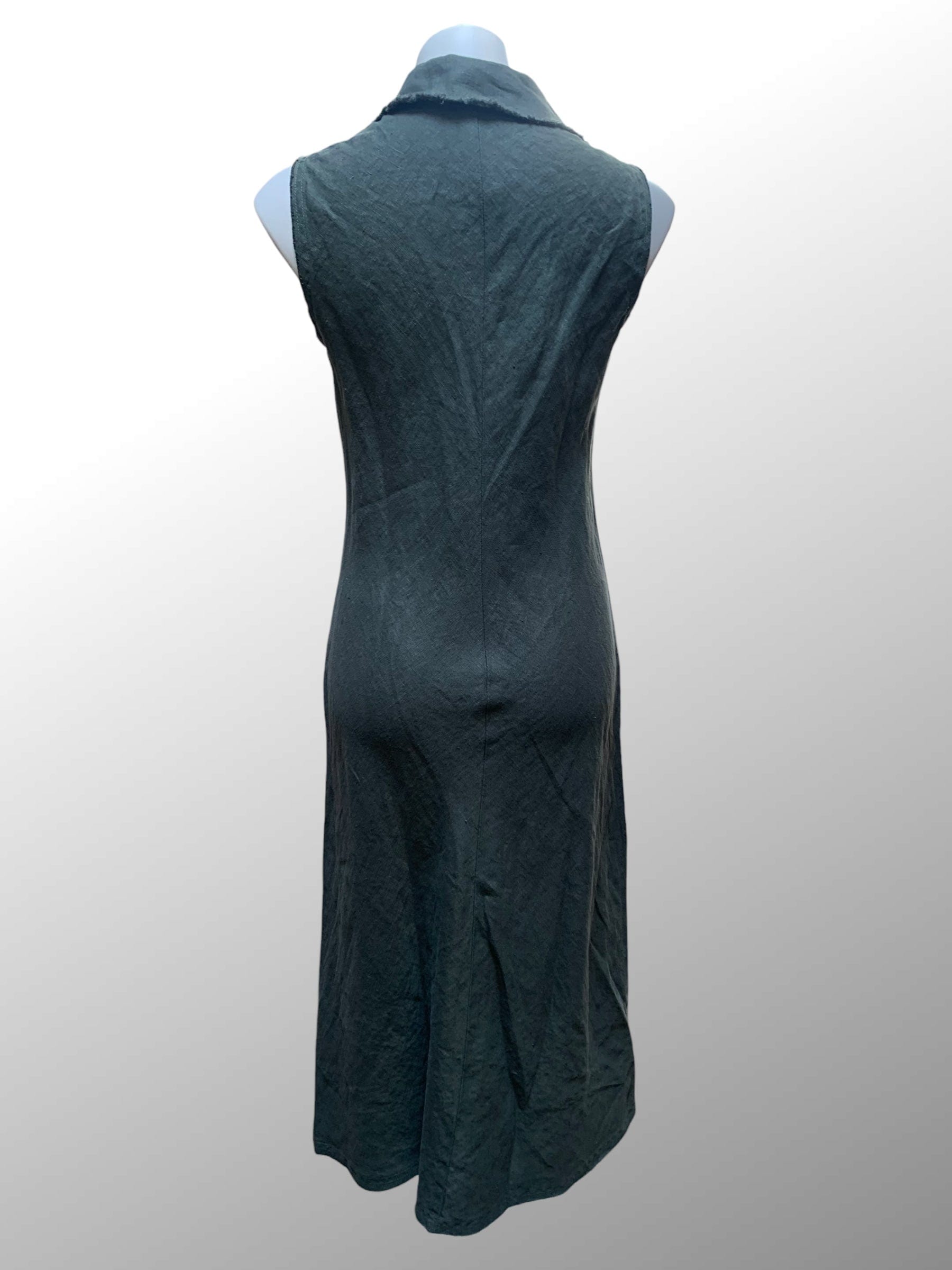 Linen Bias Placket Dress Linen Bias Placket Dress
