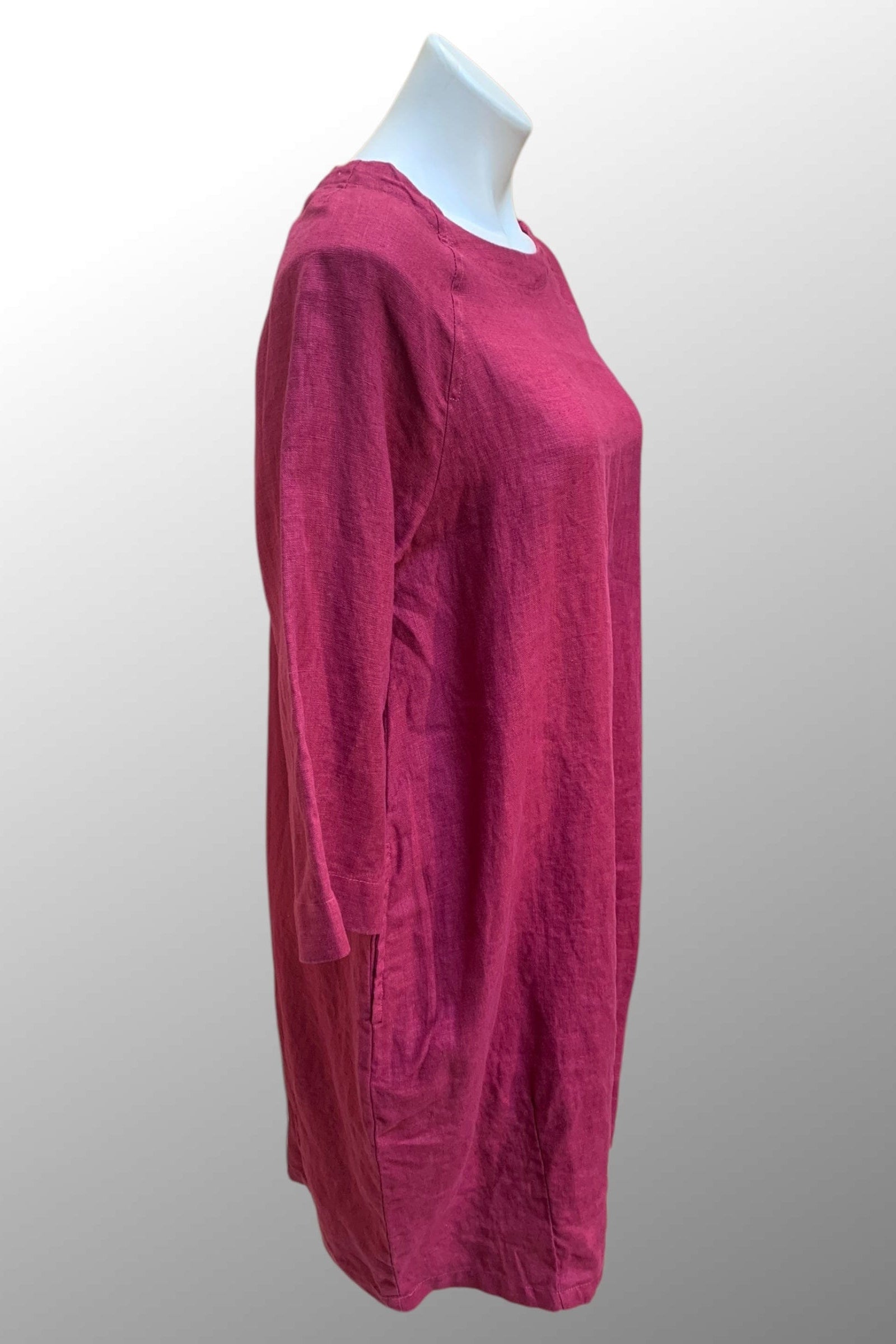 Cutloose 25 Women's Dress Rhubarb / S Linen Raglan Dress