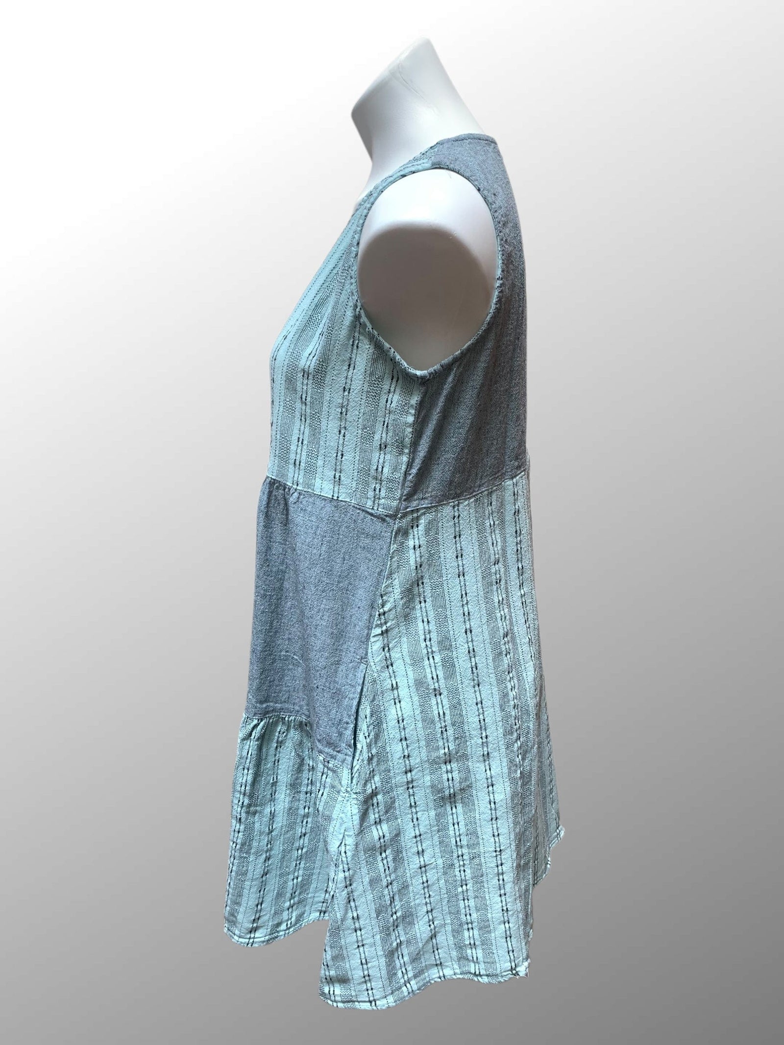 Cutloose 25 Women's Dress Fountain / S Pinstripe Patch Dress