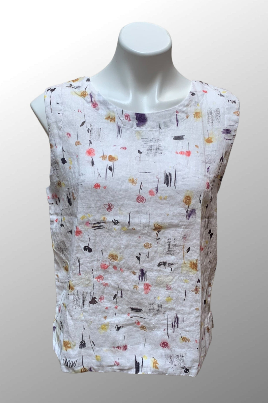 Cutloose 25 Women's Sleeveless Top Laundered / S Sleeveless Floral Top