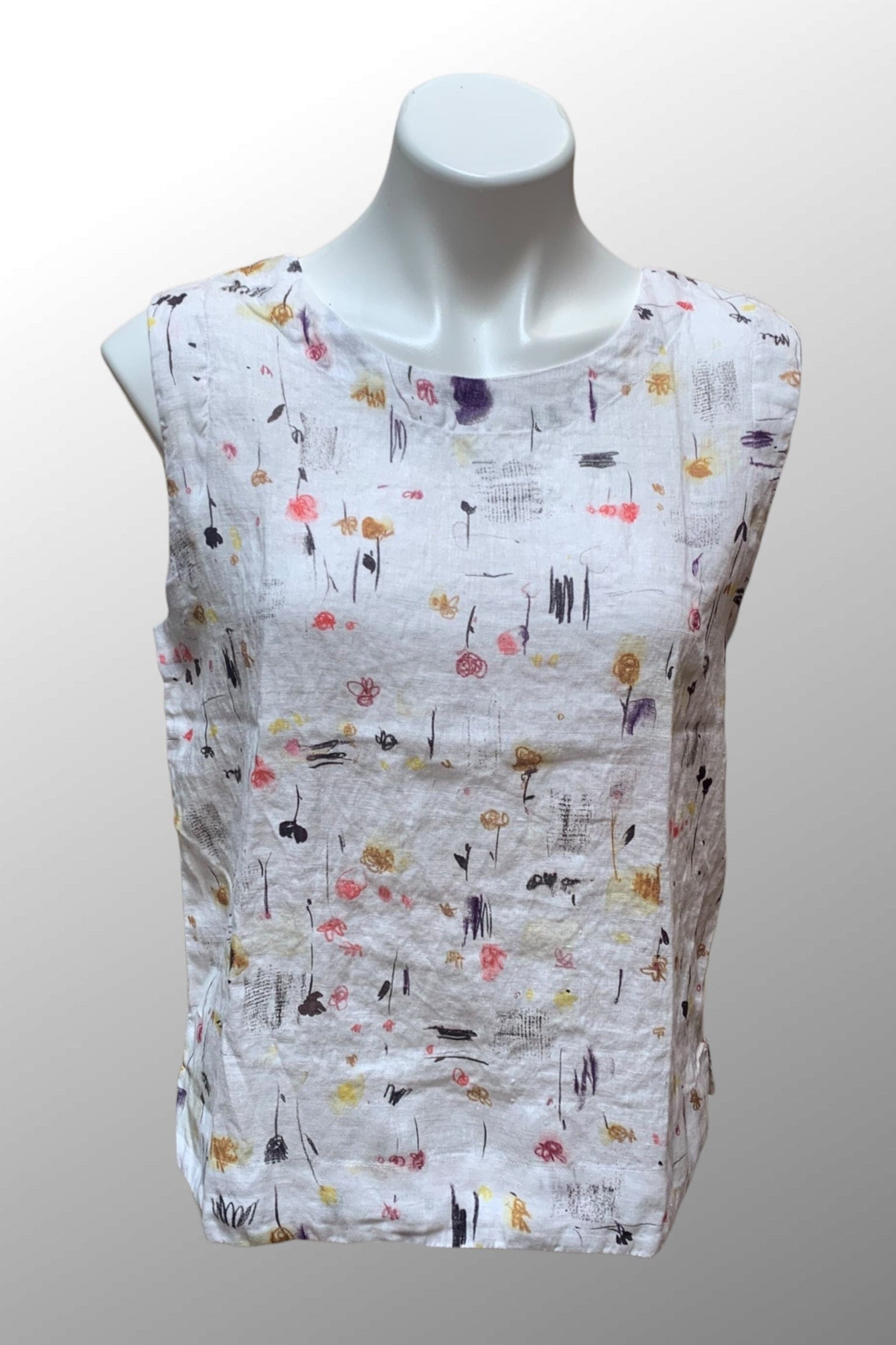 Cutloose 25 Women's Sleeveless Top Laundered / S Sleeveless Floral Top