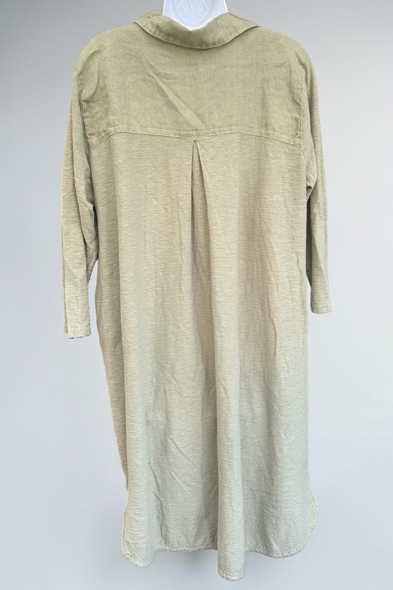 Collared Dress - Cotton &amp; Linen