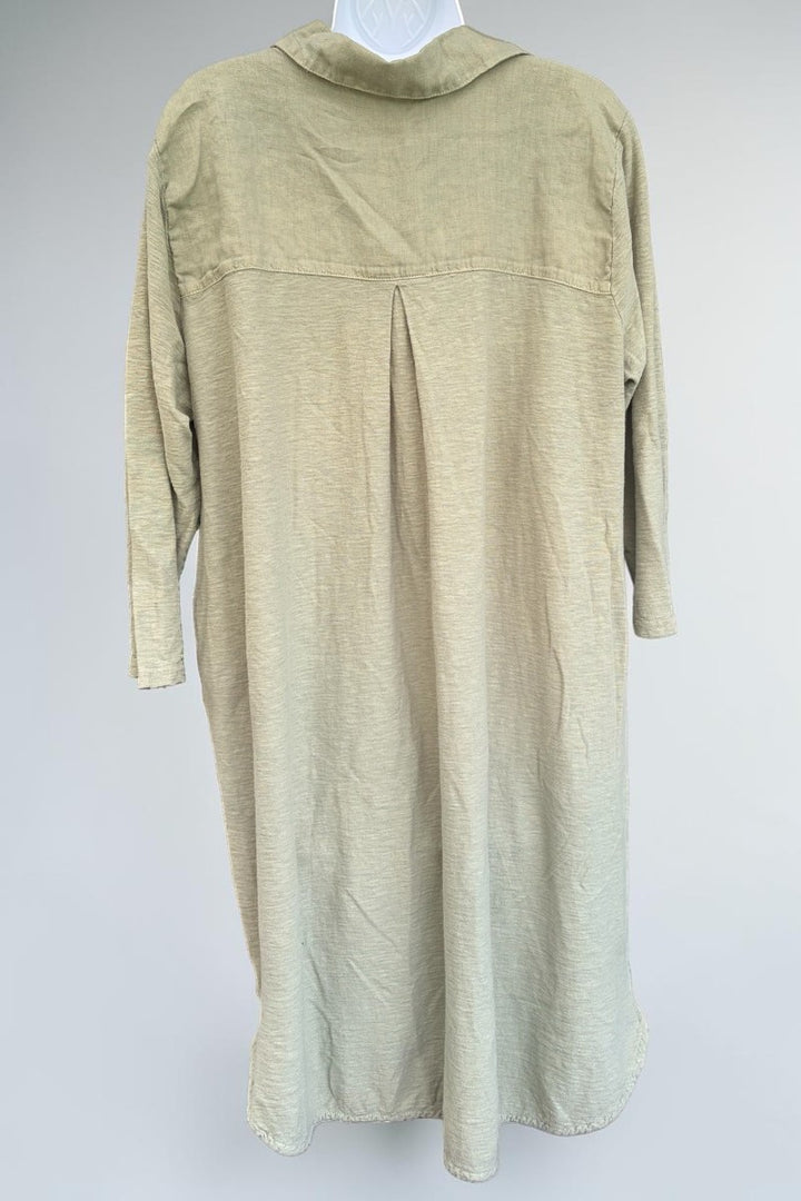 Collared Dress - Cotton &amp; Linen