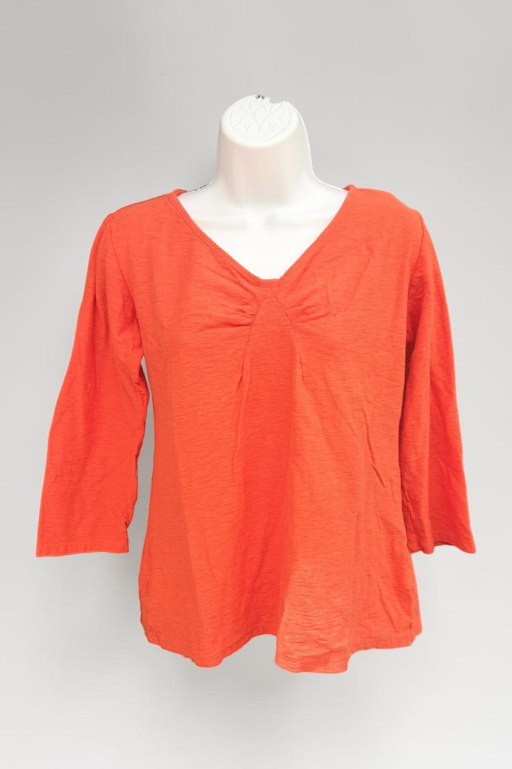 3/4 Sleeve Tuck Front