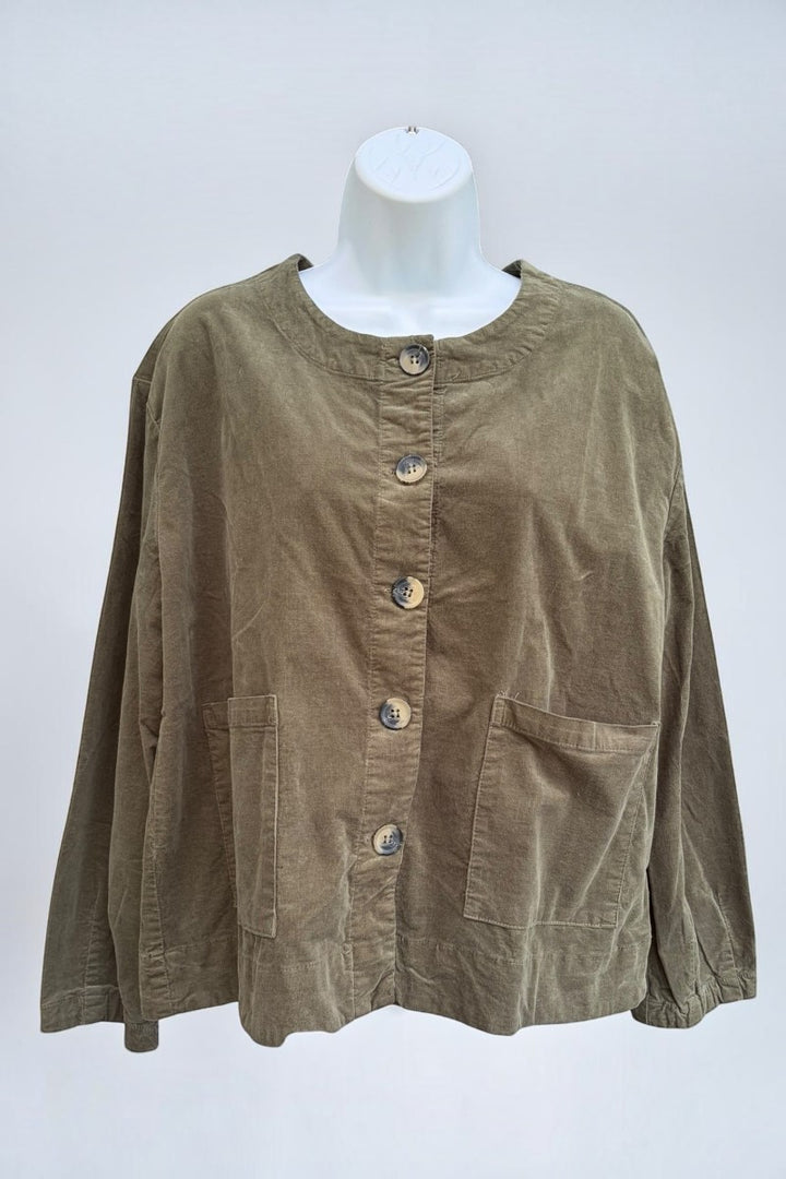 Mini Corduroy Barrel Sleeve Jacket