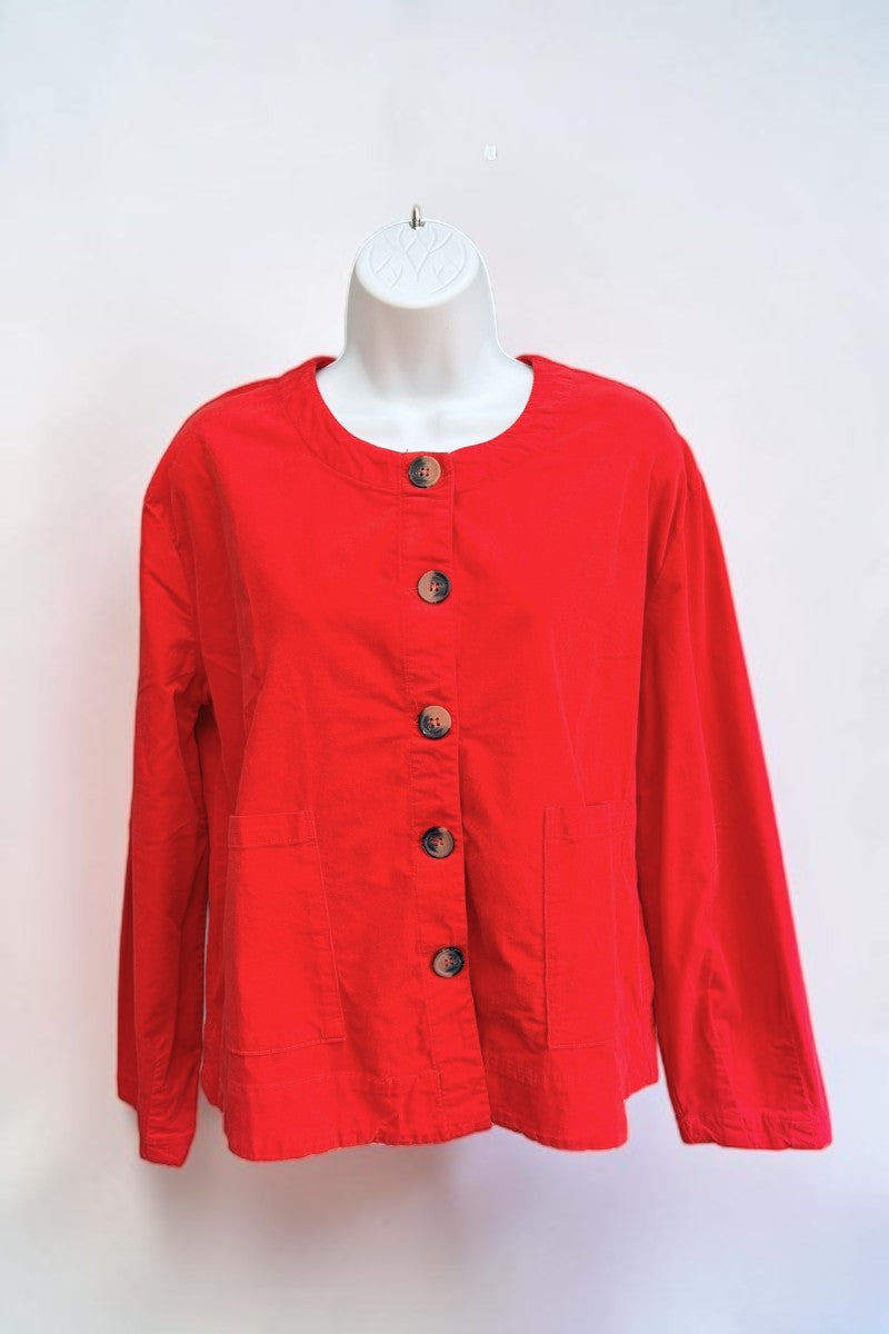 Mini Corduroy Barrel Sleeve Jacket