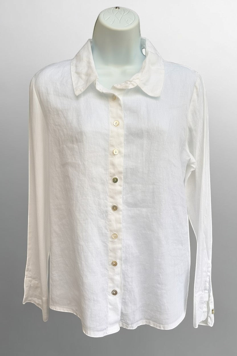 Linen Buttoned Blouse