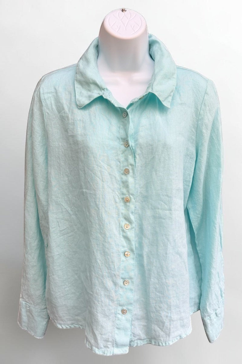 Linen Buttoned Blouse