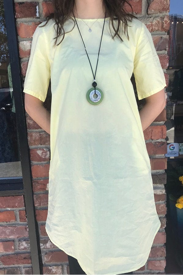 Cutloose Women's Dress Lemon / S Organic Poplin Dress - Short Sleeve
