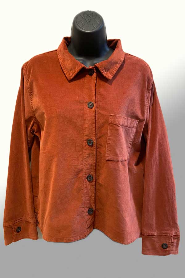 Cutloose Women's Long Sleeve Top Crop Jacket - mini corduroy