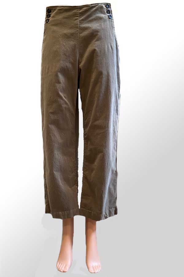 Cutloose Women's Pants Saddle / S Ankle Trousers - mini corduroy