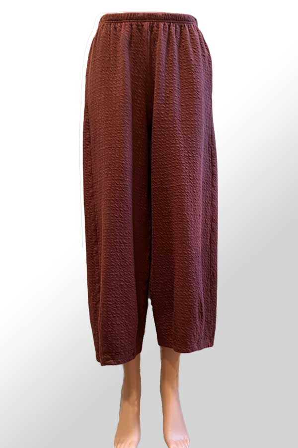 Cutloose Women's Pants Barnwood / XS Cotton Pants with Darts - textured