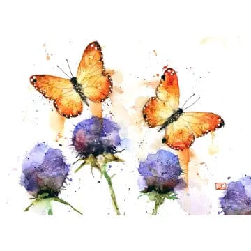 Dean Crouser Cards Gift Cards Butterflies & Thistle Artful Greeting Cards - Butterflies