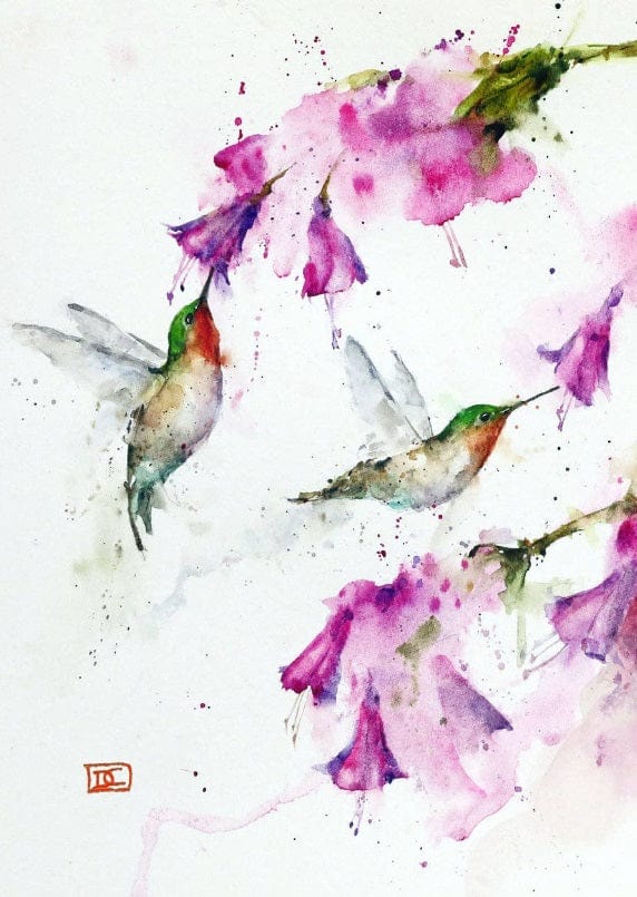 Dean Crouser Cards Gift Cards Hummingbrids Artful Greeting Cards - Hummingbirds