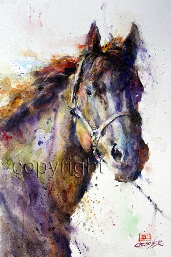 Dean Crouser Cards Gift Cards Poncho Artful Greeting Cards - Horses