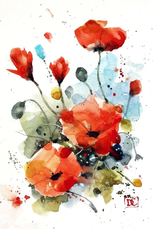 Dean Crouser Cards Gift Cards Poppies Greeting Cards - Wildflowers