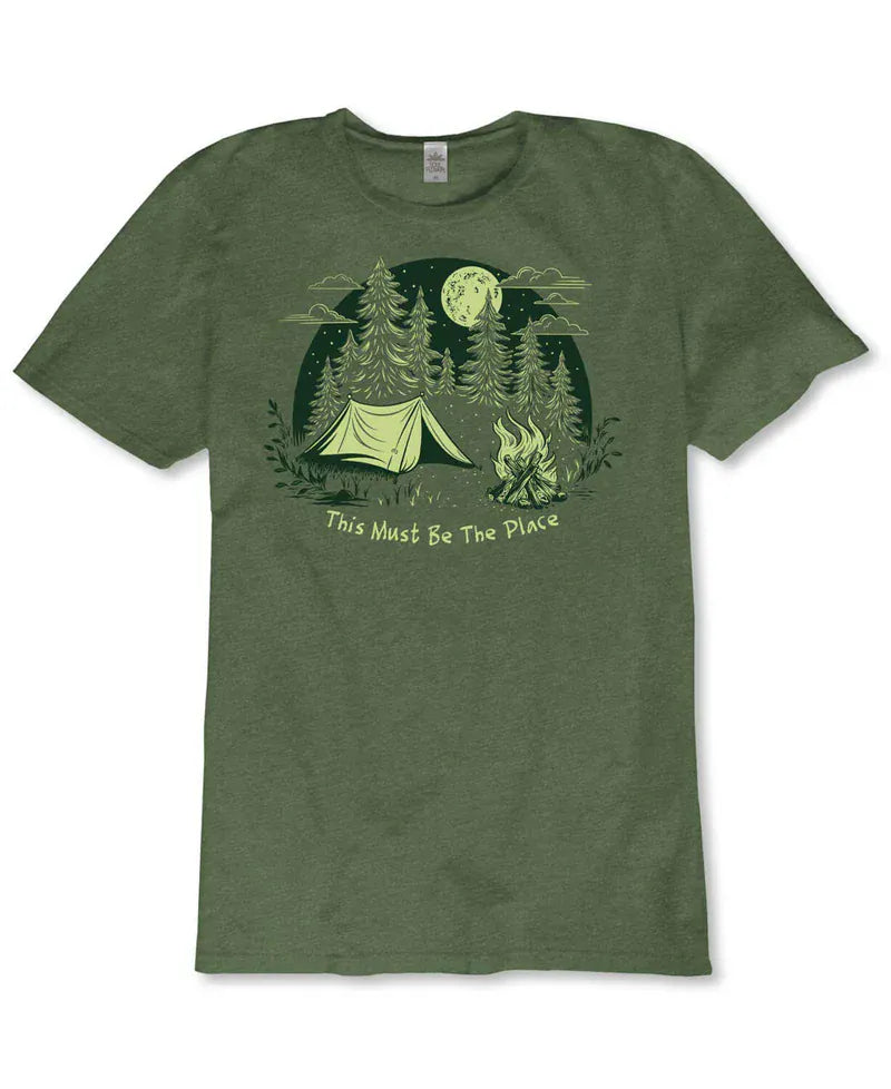 Eco Friendly Unisex T-shirt - Mushroom Mandala - Natural Clothing Company
