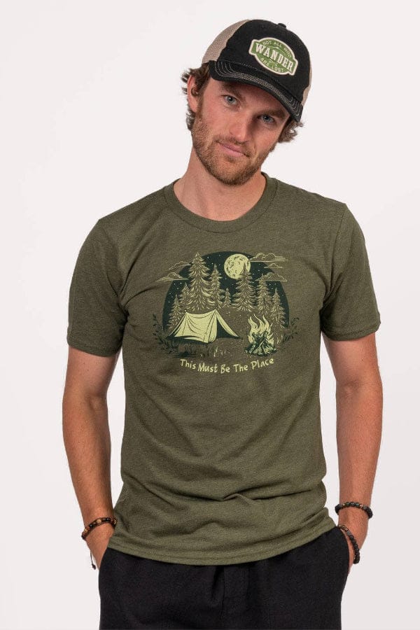 Eco Friendly Unisex T-shirt - Mushroom Mandala - Natural Clothing Company