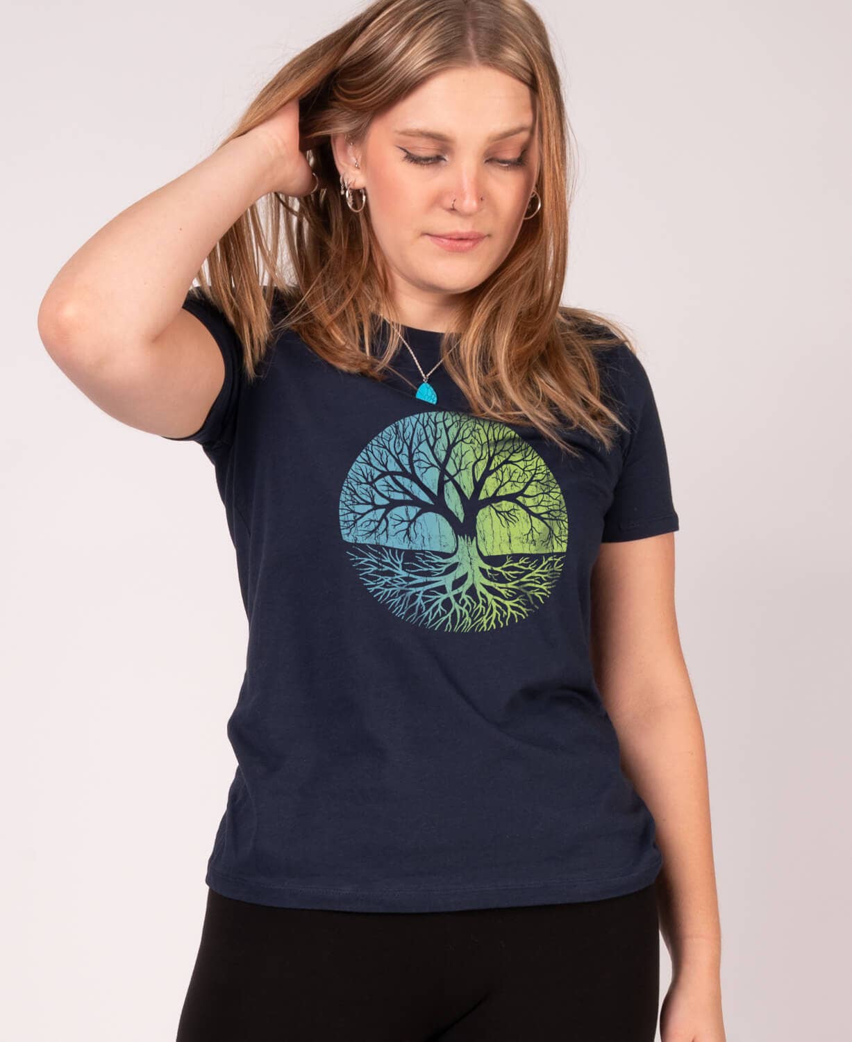 Soul Flower Men's Short Sleeve Top Men's Organic Cotton Tee - Tree Of Life