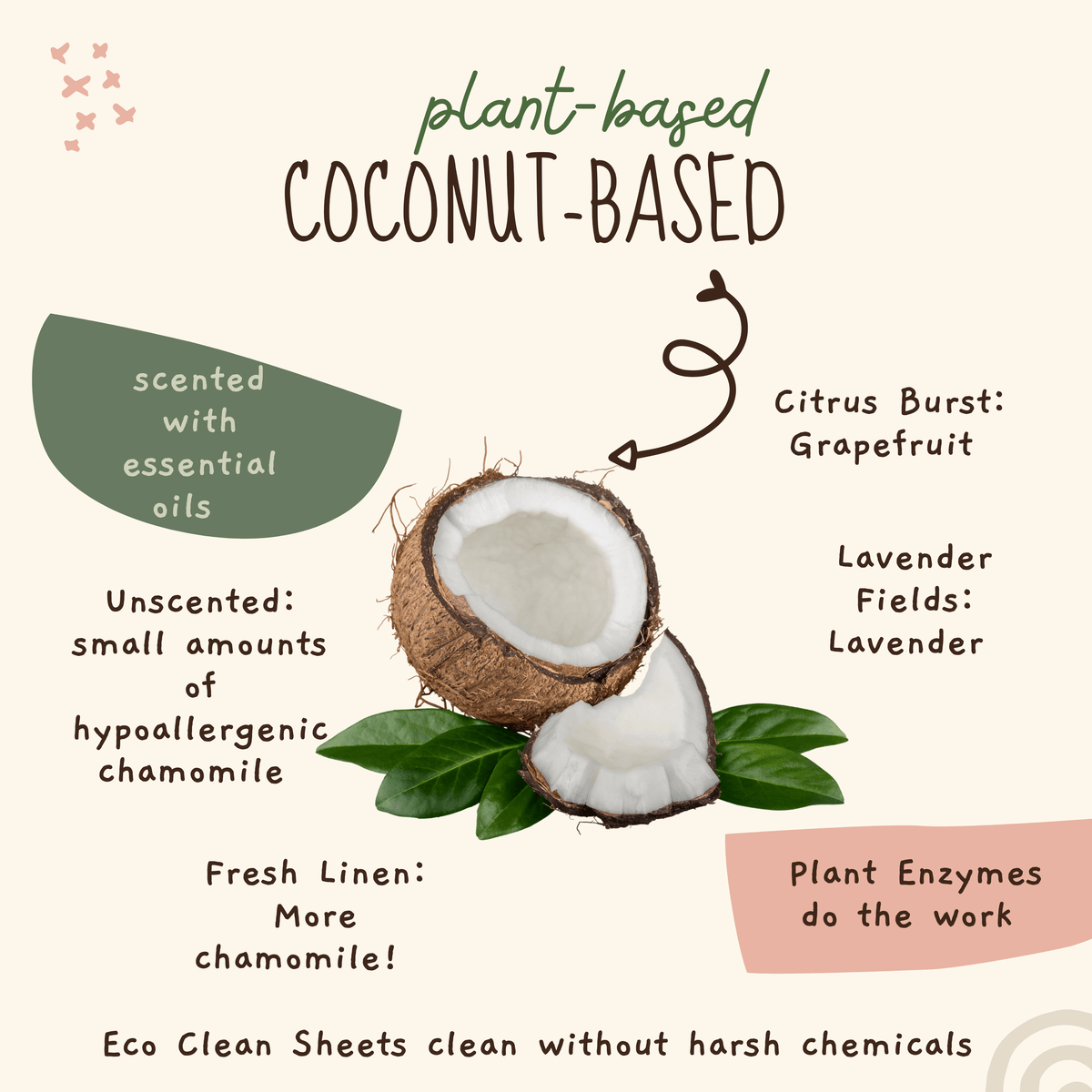 Eco Clean Laundry Sheets - Concentrated  Detergent Unscented