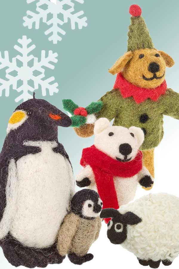 Felt So Good Bernard the Dog Felt Decoration - Animals