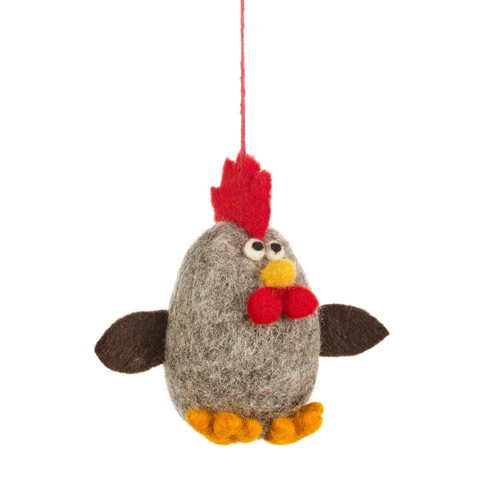 Felt So Good Handmade Albert Eggstein Hanging Biodergadable Needle Felt