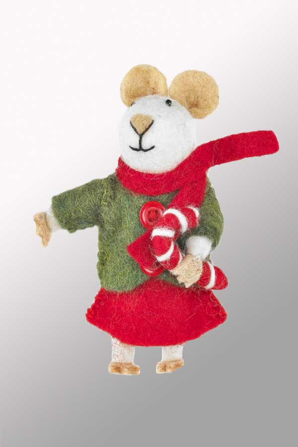 Felt So Good Handmade Felt Mice Friends Decoration