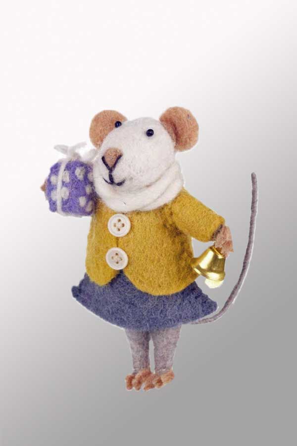 Felt So Good Handmade Felt Mice Friends Decoration