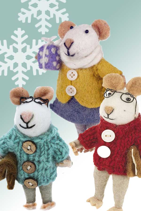 Felt So Good home accessory Felt Decoration - Friendly Mice