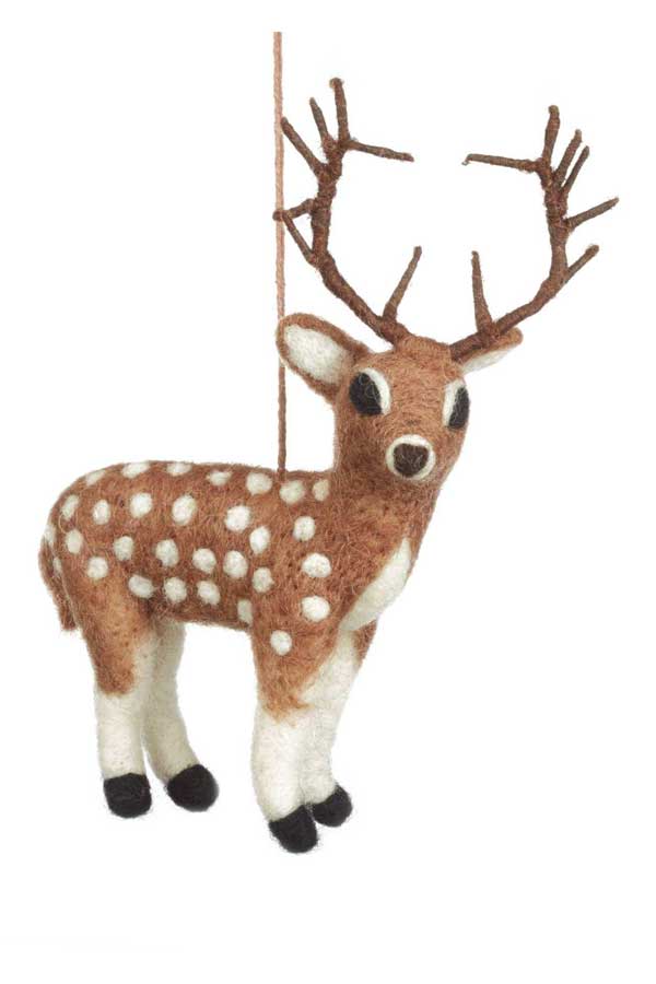Felt So Good Stag brown Felt Decoration - I Love You, Deer