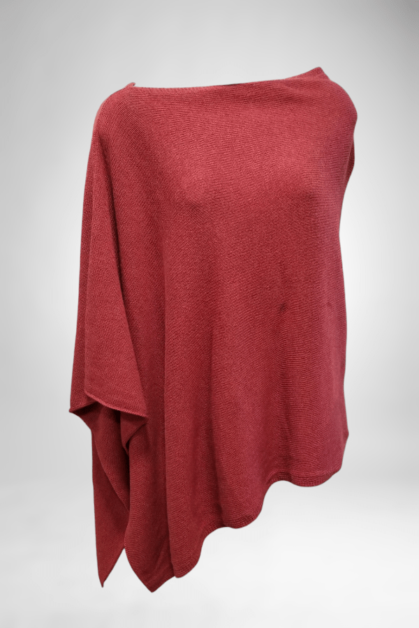 Indigenous Women&#39;s Sweater Soft Ruby / one size Organic Cotton Poncho