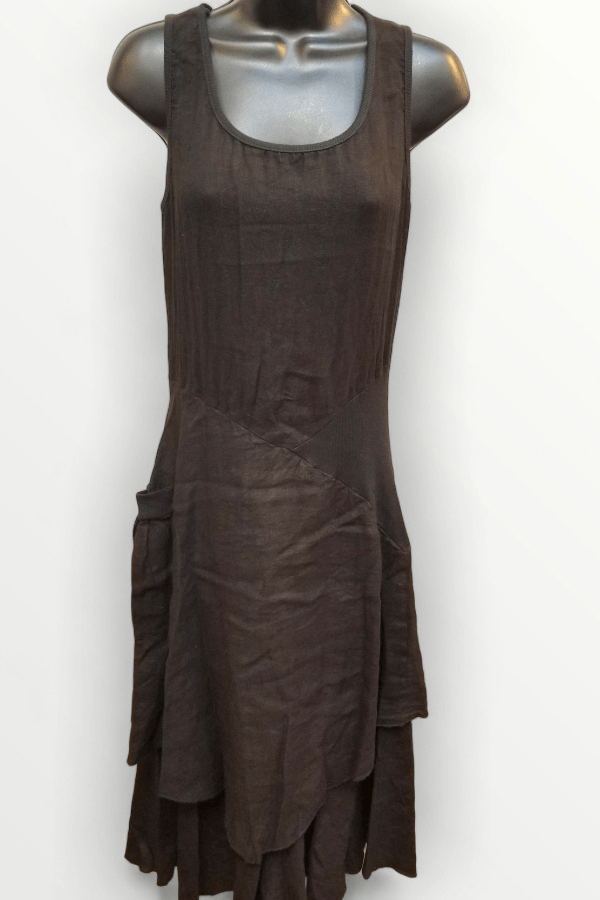 Italian Linen Dress by Inizio - Magic 3/4 sleeve