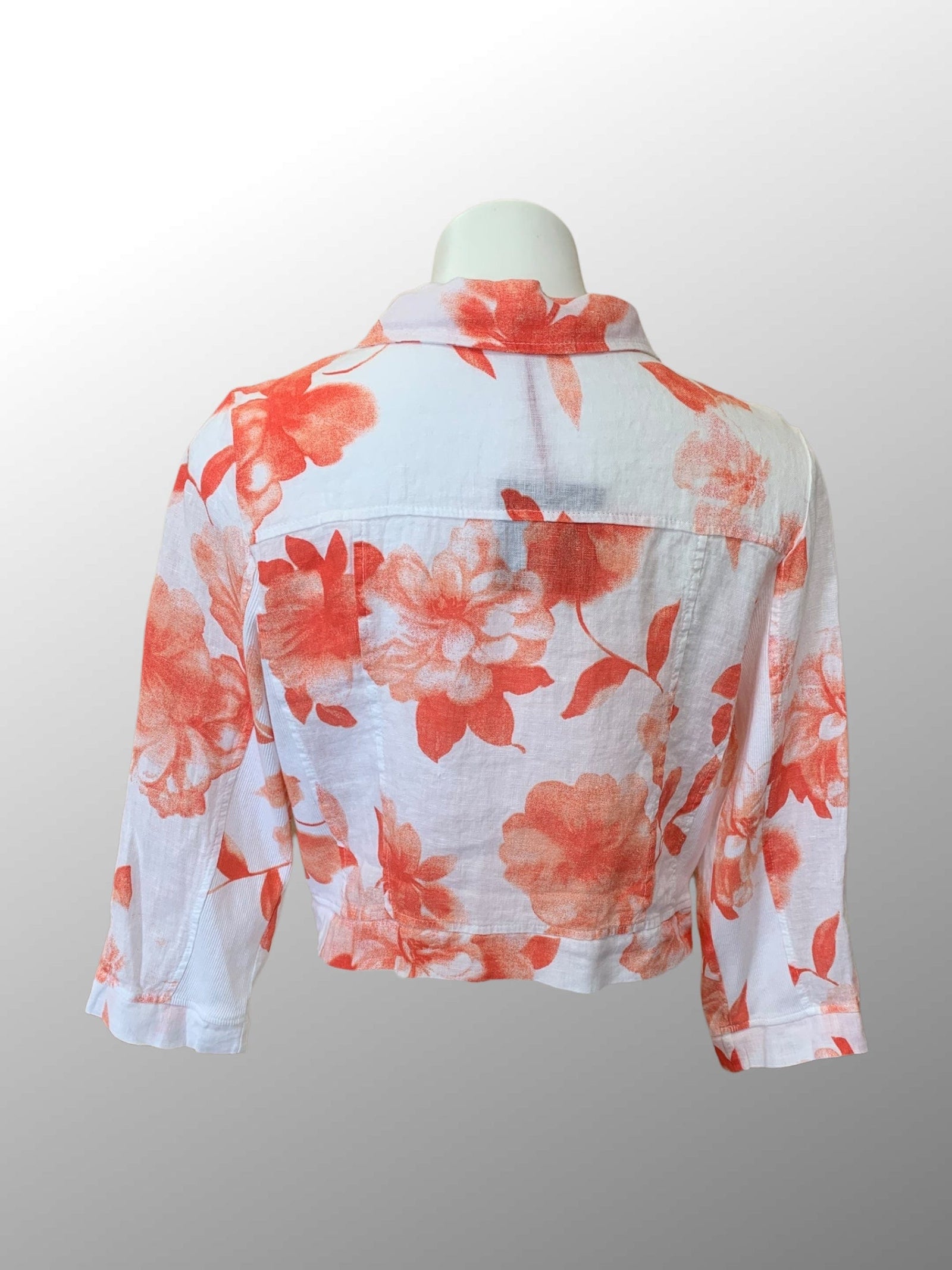 Inizio Women's Jacket Coral / S Light Linen Jacket from Inizio - Flowers
