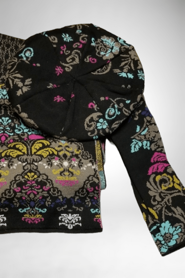 Ivko Women's Scarf Black Wool Scarf from Ivko - Floral